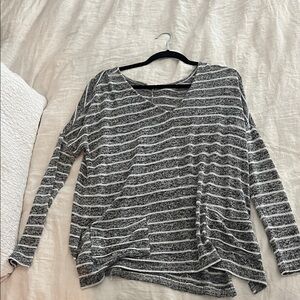 Garage Gray Striped Women's Top